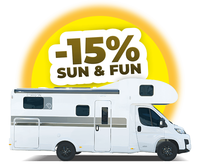 camperea Wohnmobil mit 15% Sun & Fun Rabatt